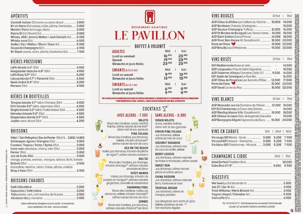 Le Pavillon - Menu Image 3