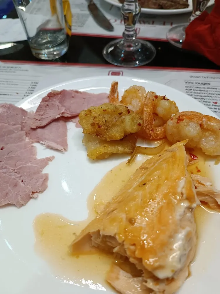 Saumon Grillé Et Porc Grillé